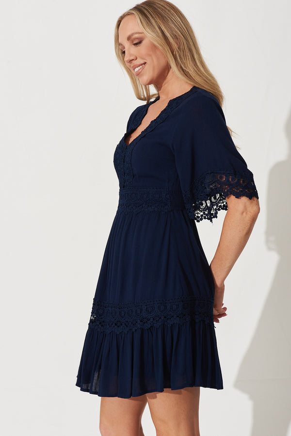 Macca Dress In White