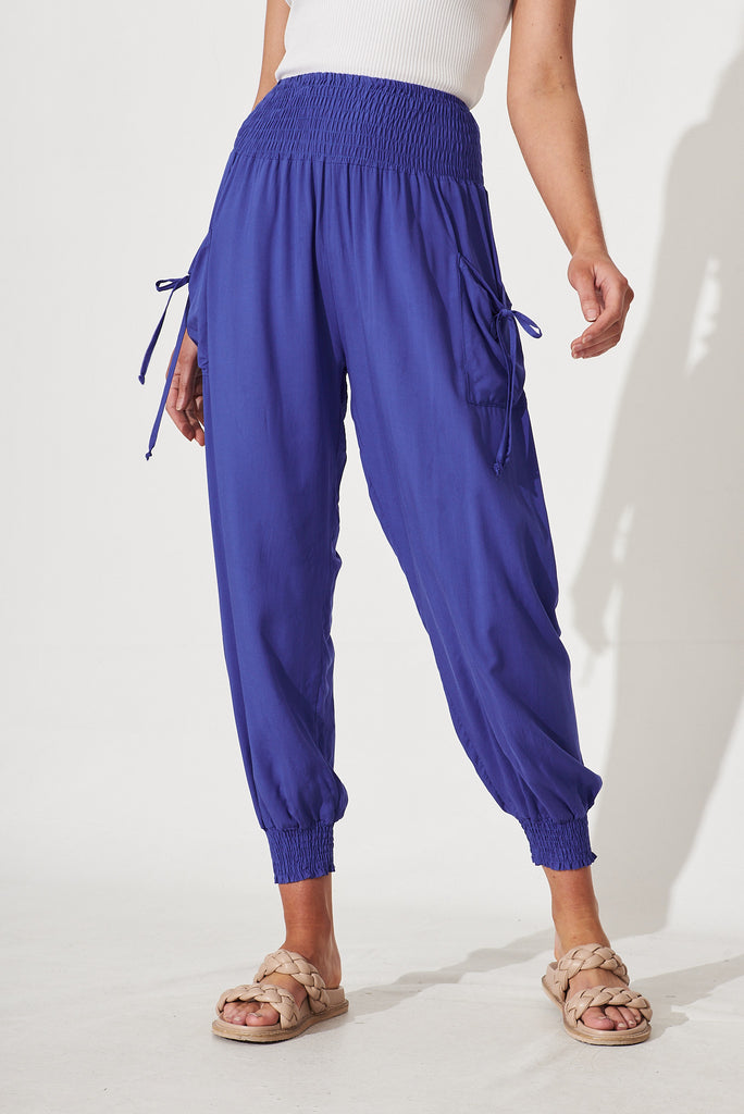 Gabby Lounge Pants In Classic Blue - front