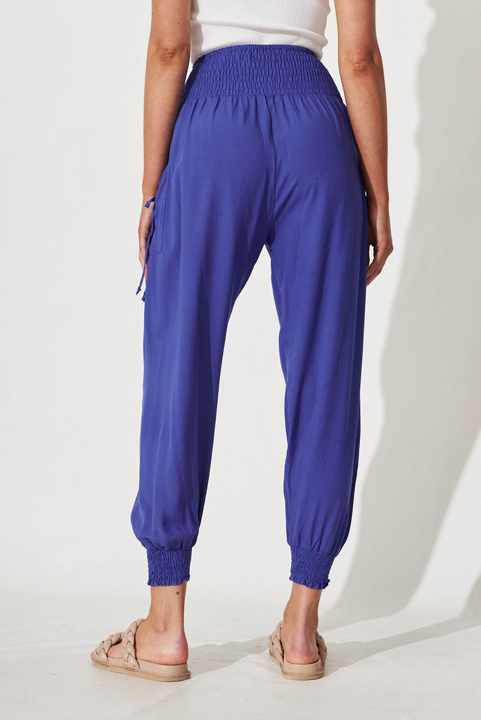 Gabby Lounge Pants In Classic Blue - back