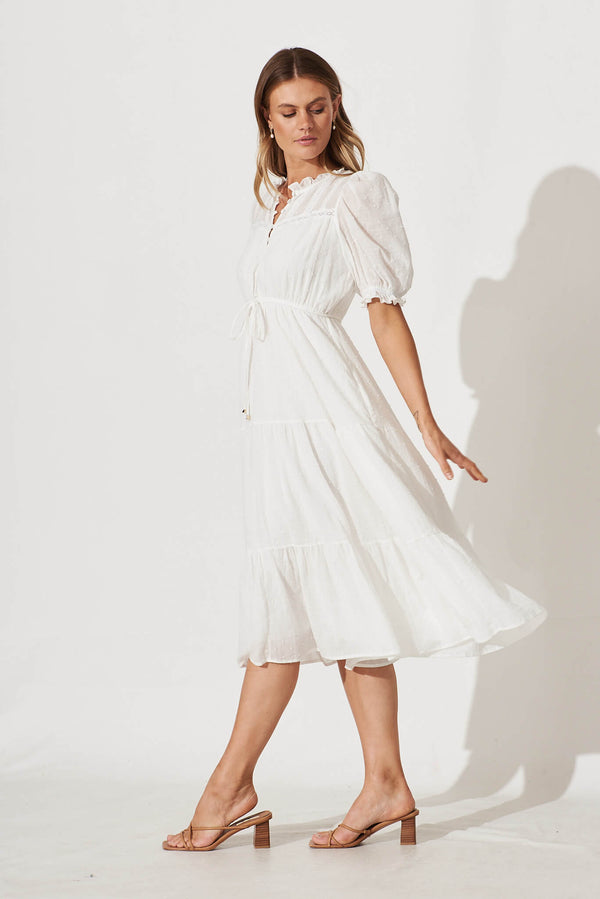 Siréne Midi Dress White