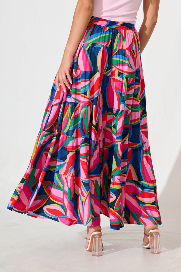 VENUS MAXI SKIRT - SCARLET