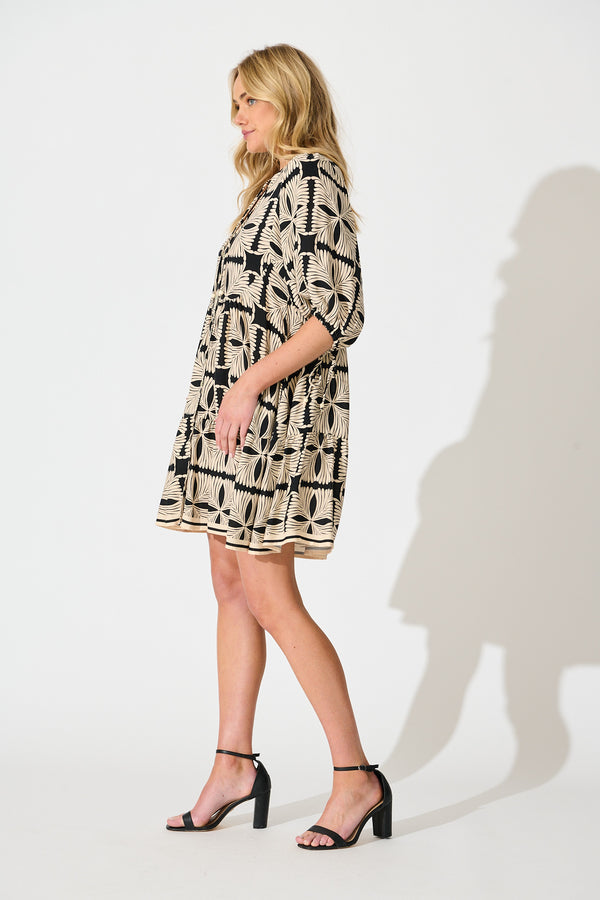 Apolina Verna Smock Dress, Cream