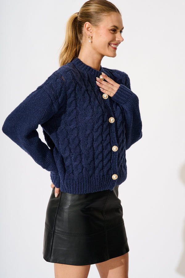 NEW Sutton Navy Knit