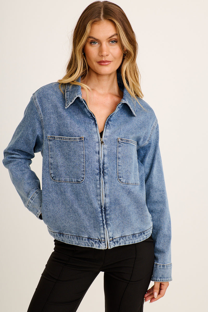 Annexe Jacket Light Blue Denim | St Frock