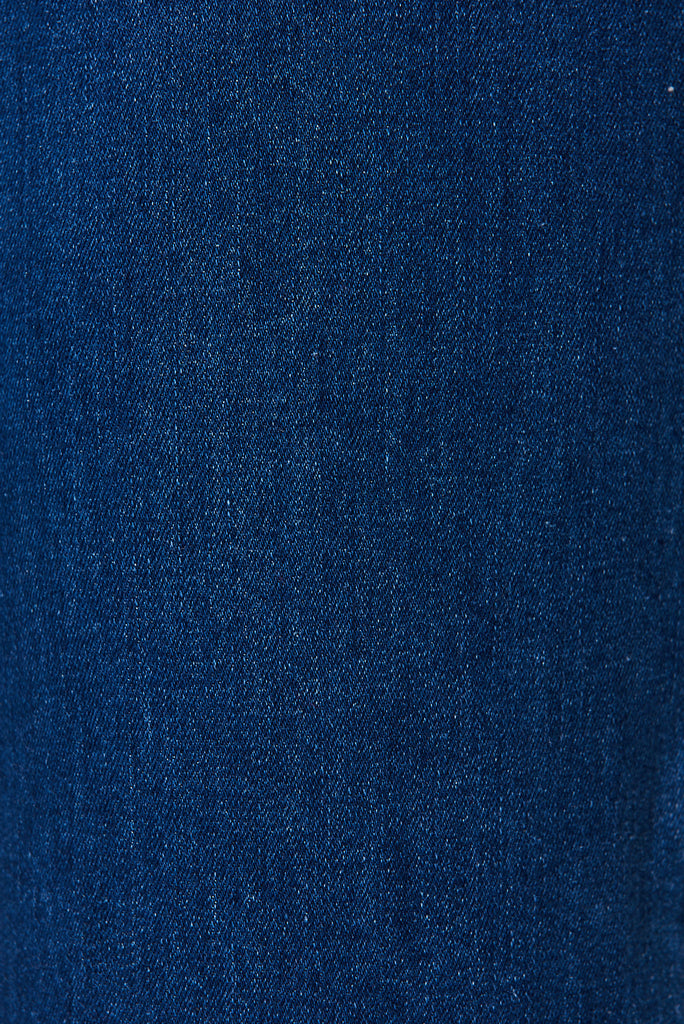 Waverley Denim In Dark Blue Cotton Blend - fabric