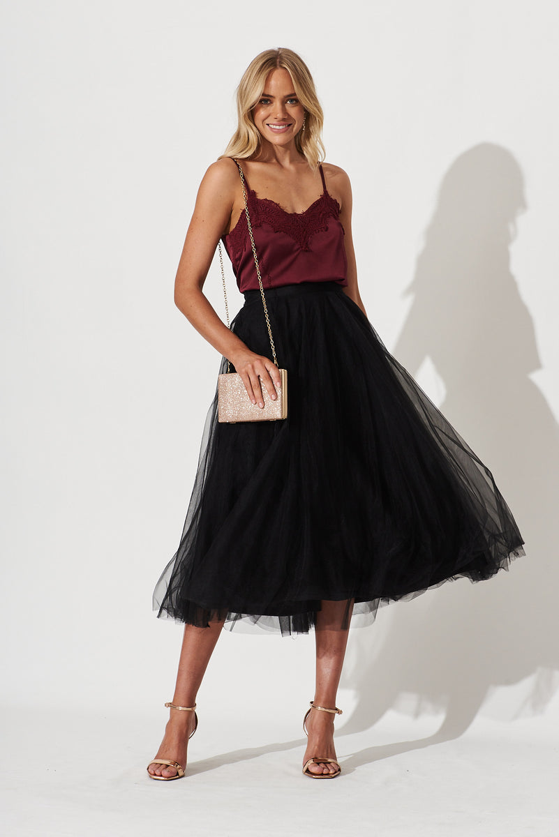 Wannabe Tulle Skirt In Blush