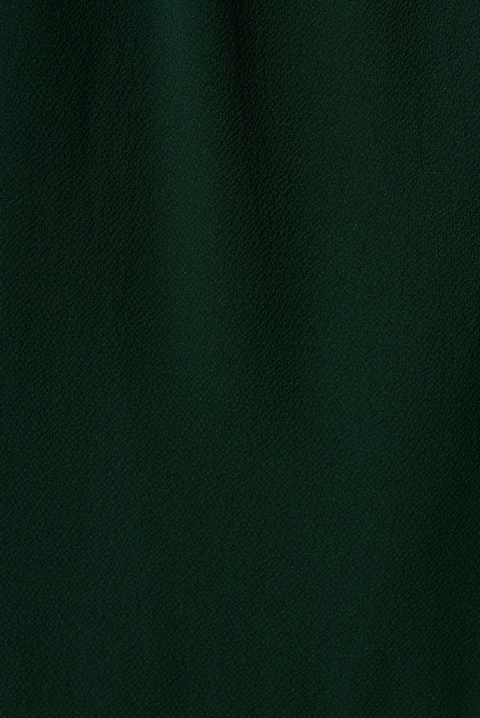 Jemimah Midi Dress In Emerald - fabric