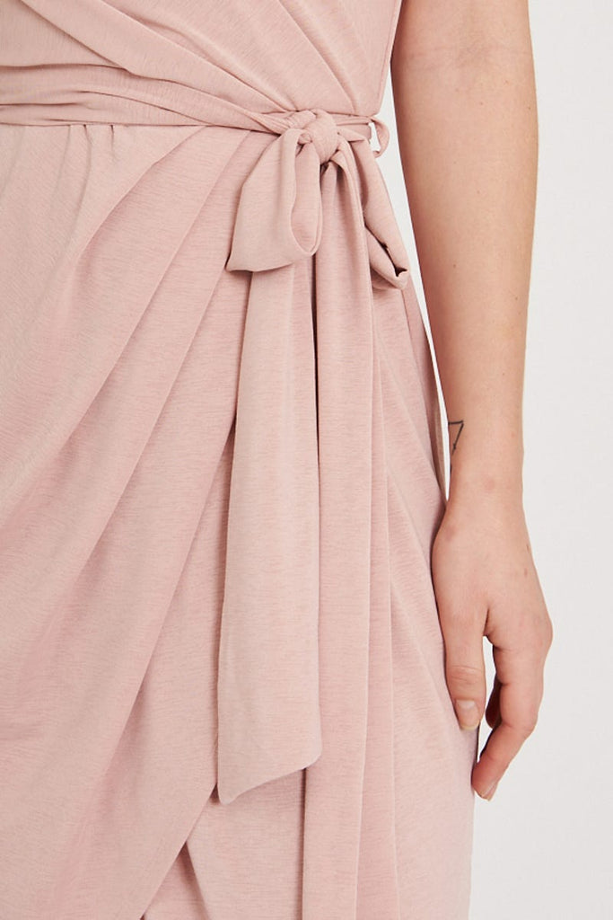 Leighton Dress in Blush - detail