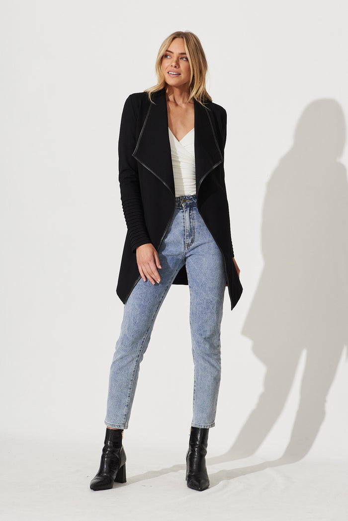 Lynda Jacket In Black - full length