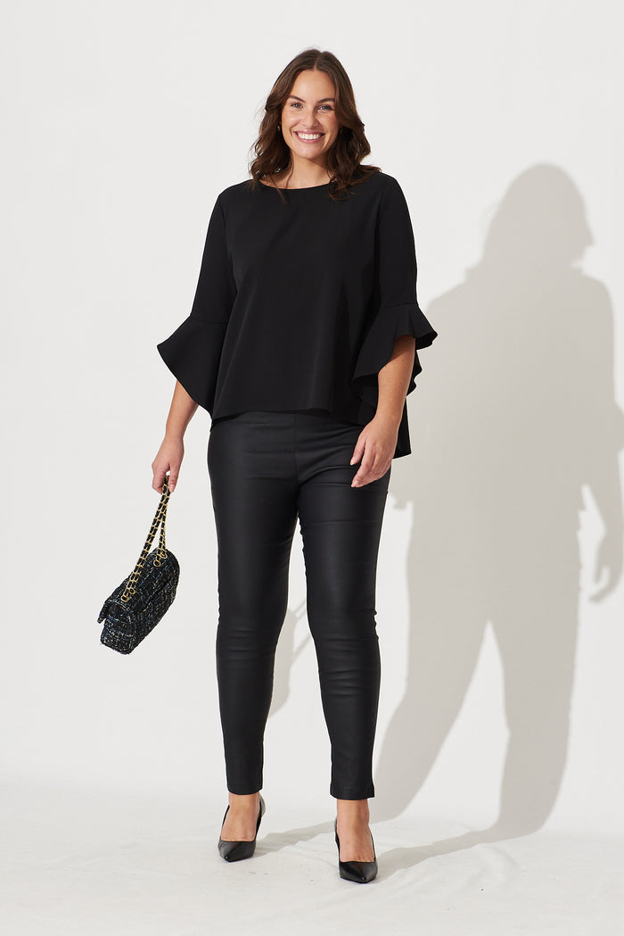 Nila Top In Black - full length