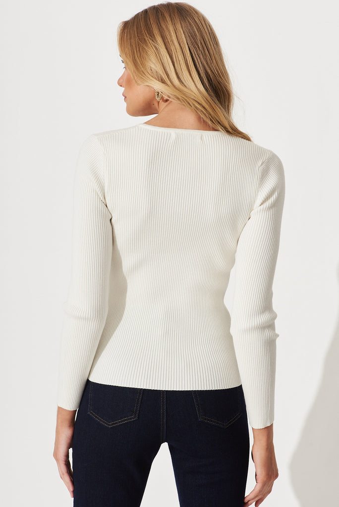 Dover Heights Knit In Ivory - back