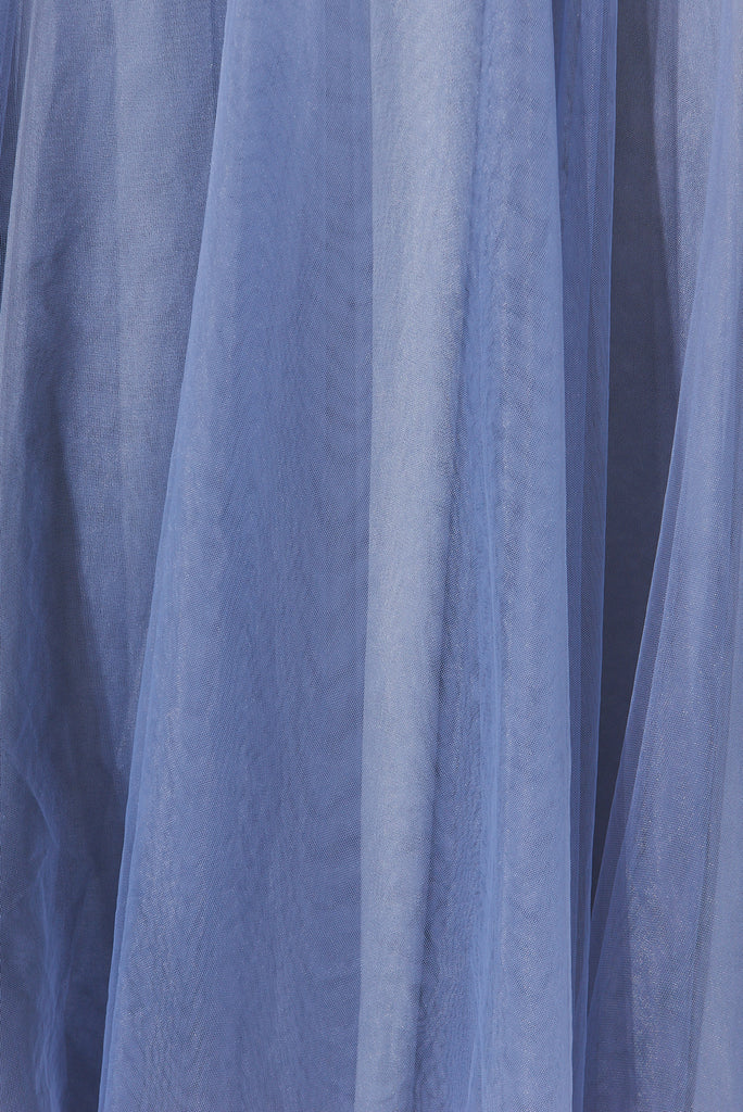 Wannabe Tulle Skirt In Ice Blue - fabric