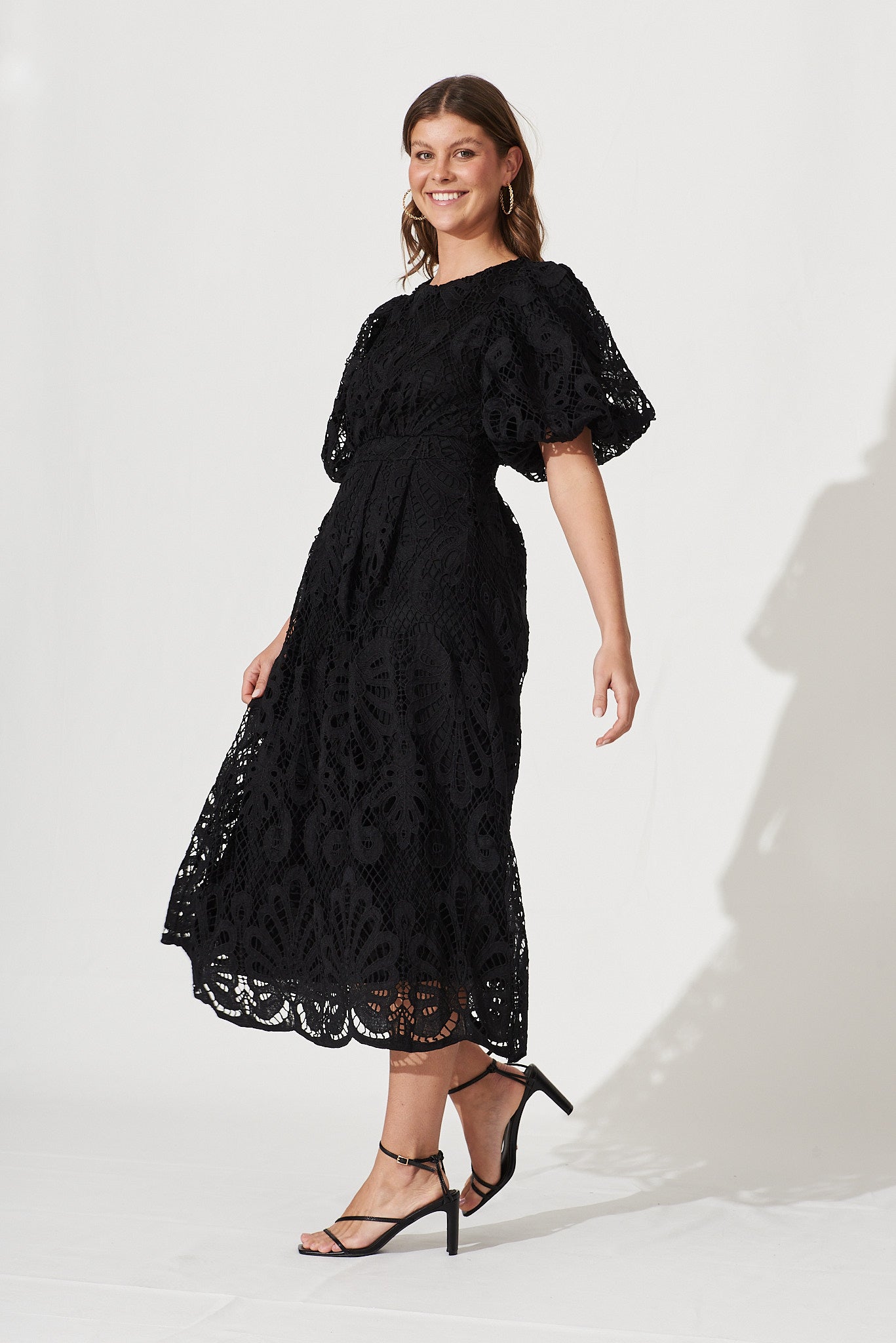 Tillie Lace Maxi Dress In Black – St Frock
