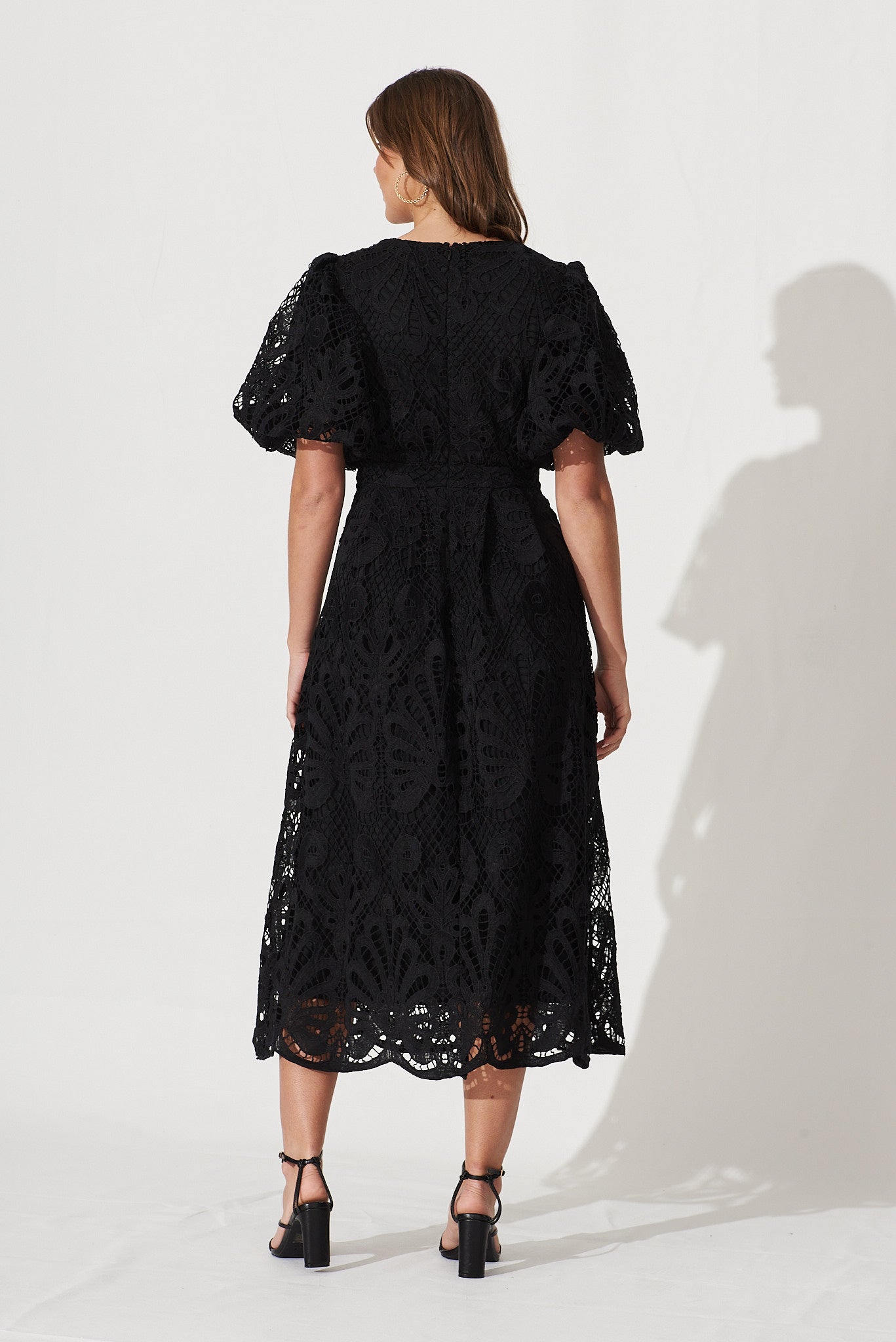 Tillie Lace Maxi Dress In Black – St Frock