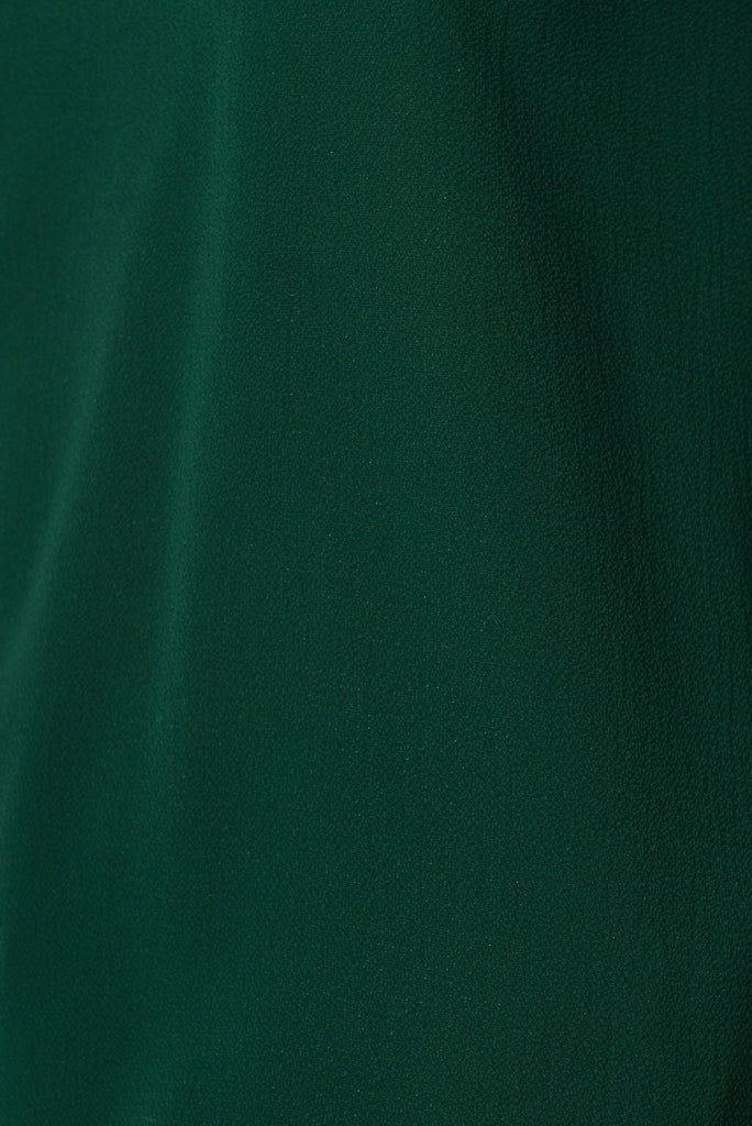 Rhiah Top In Emerald - fabric