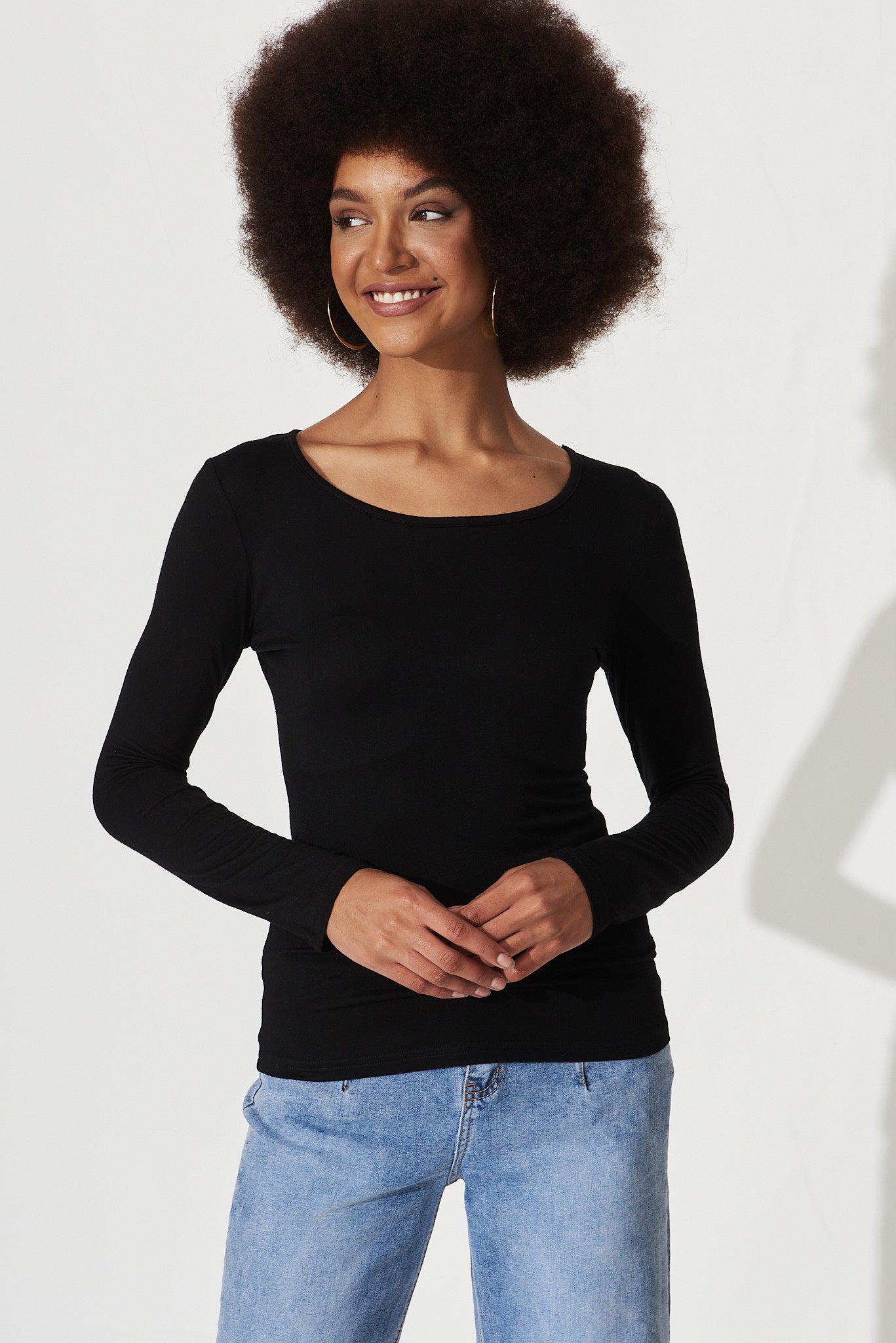 Hypnosis Top In Black - front