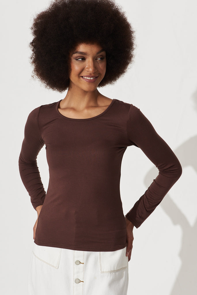 Hypnosis Top In Chocolate - front