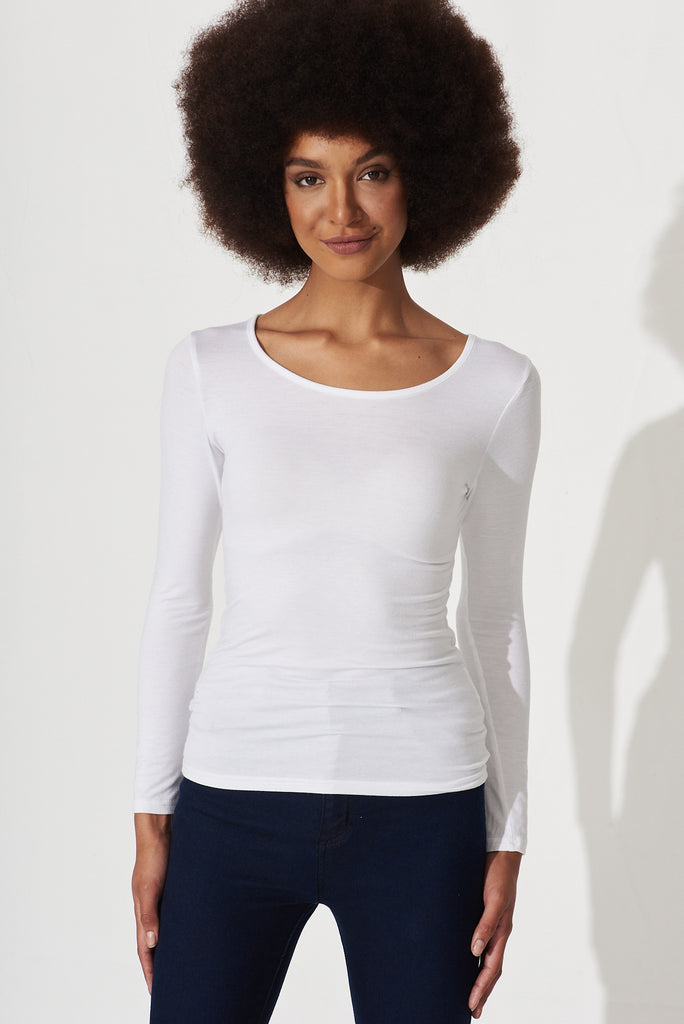 Hypnosis Top In White - front