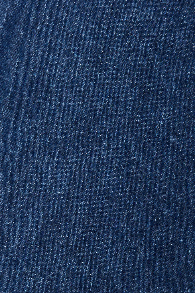 Jordie Wide Leg Jeans In Blue Denim - fabric