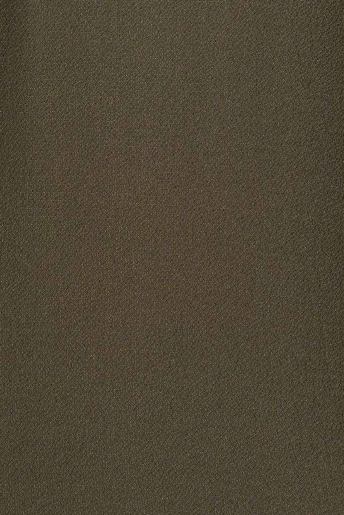 Emerson Zip Top In Khaki - fabric