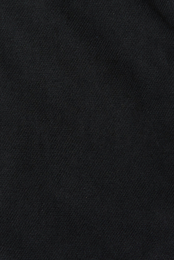 Arturo Hooded Parka Jacket In Black - fabric
