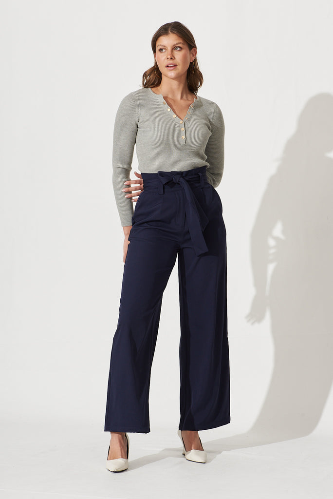 Altered State Pant In Navy - full length