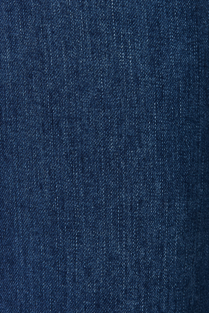 Margaret Wide Leg Jean In Dark Denim - fabric