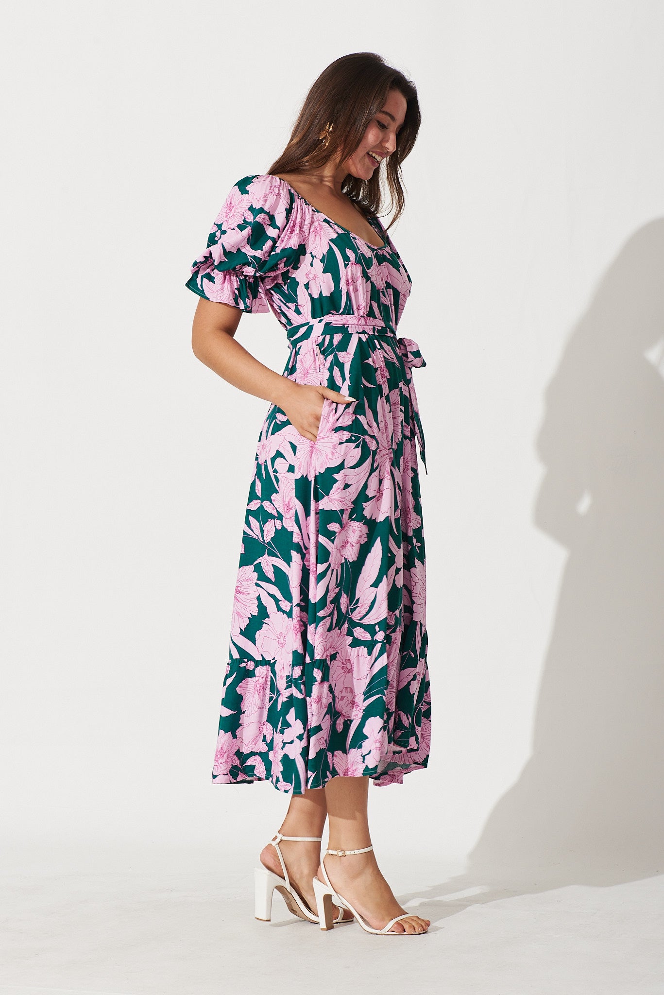 Mira midi stretch shirtdress new arrivals