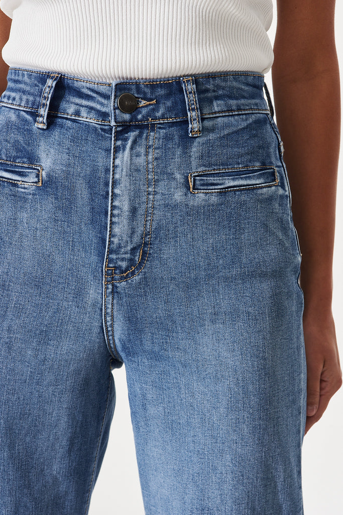 Waverley Jeans In Light Blue Denim - detail