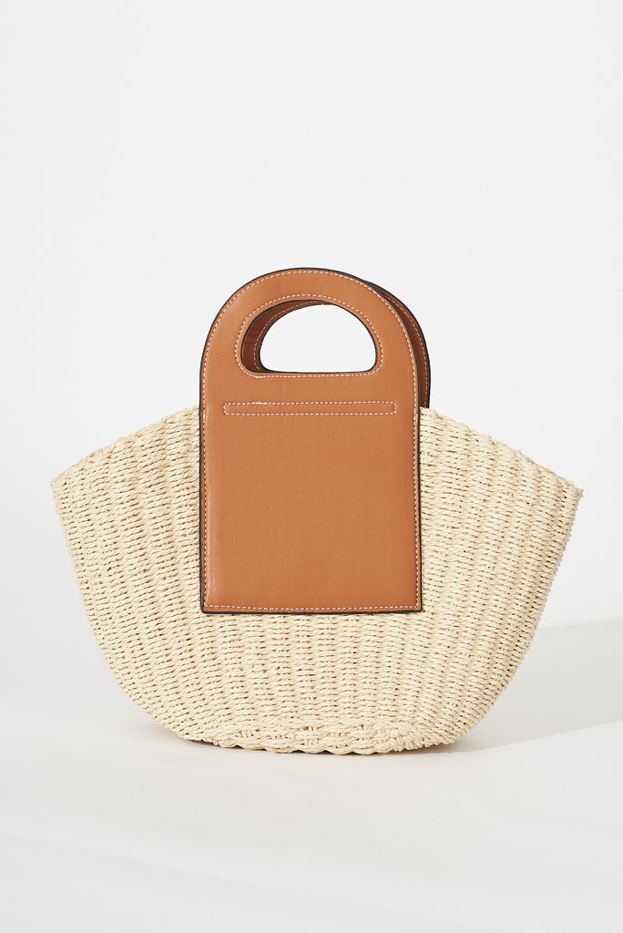 August + Delilah Seabreeze Bag In Natural With Brown - front