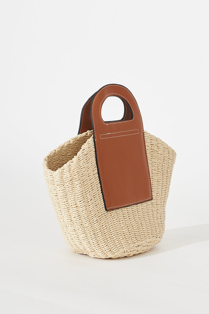 August + Delilah Seabreeze Bag In Natural With Brown - side