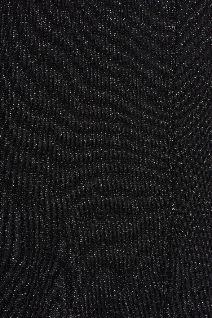 Hope Maxi Skirt In Black Lurex - fabric