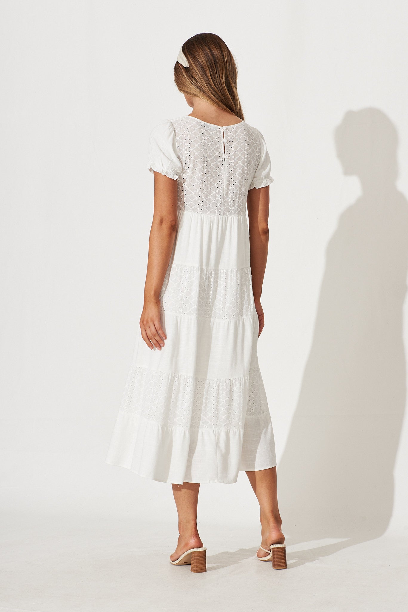Rivera Dress In White Lace – St Frock