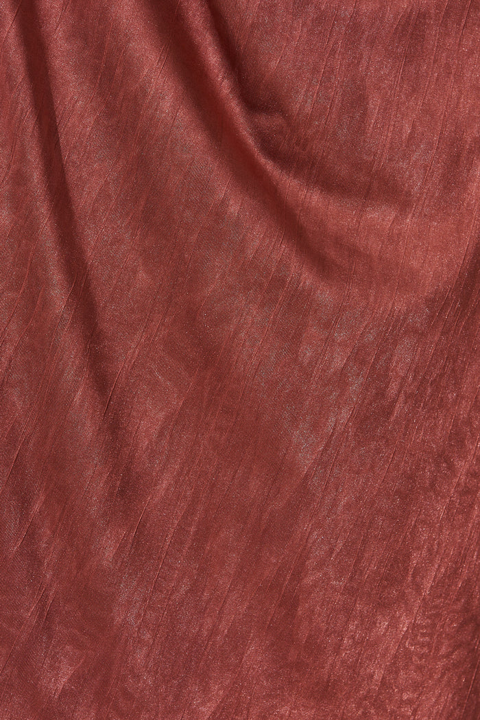 Endlesslove One Shoulder Maxi Dress In Dark Dusty Rose - fabric