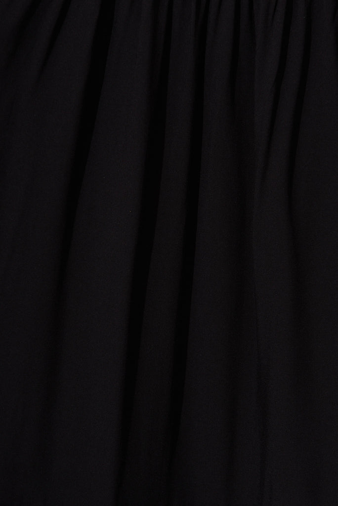 Violet Maxi Dress In Black - fabric