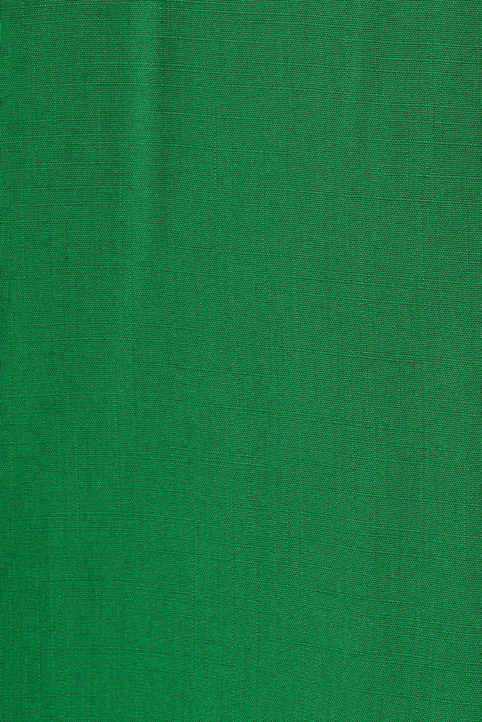 Michigan Midi Shirt Dress In Green - fabric