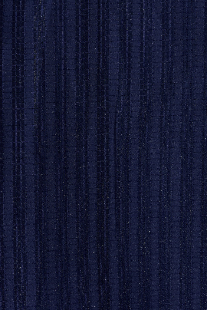 Partie Midi Dress In Navy Organza - fabric