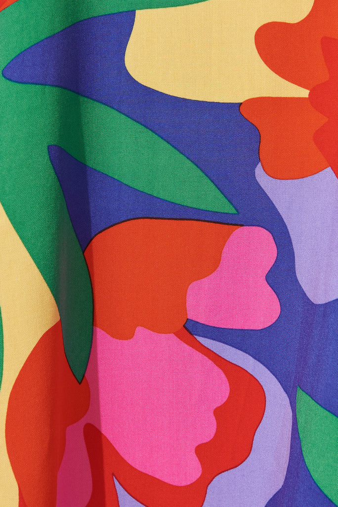 Sugary Pants In Bright Multi Print - fabric