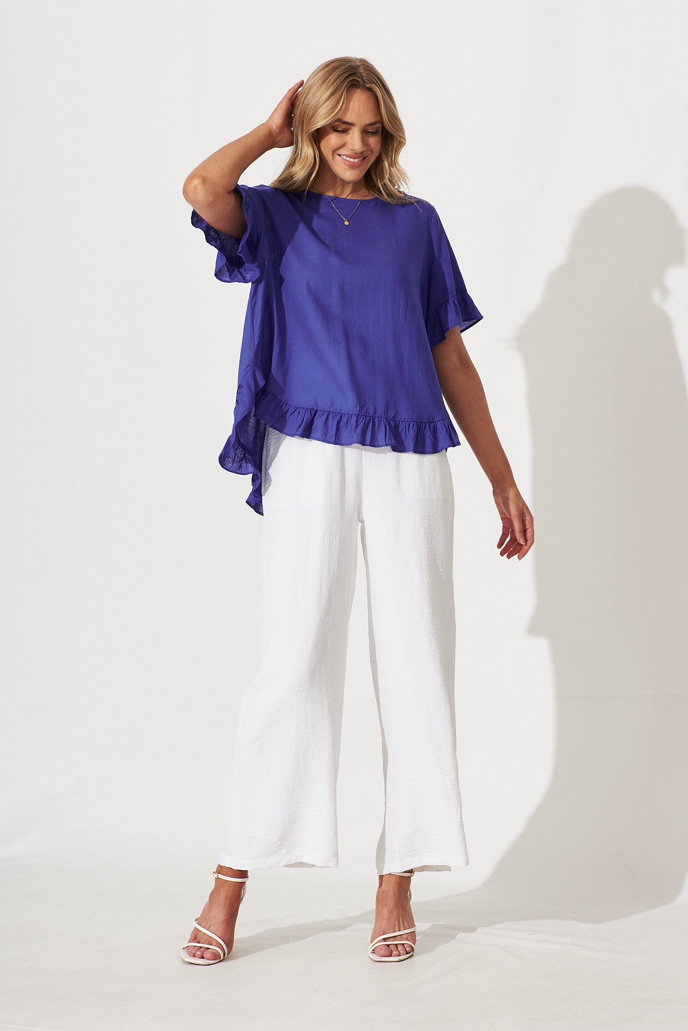 Linen smock sales top