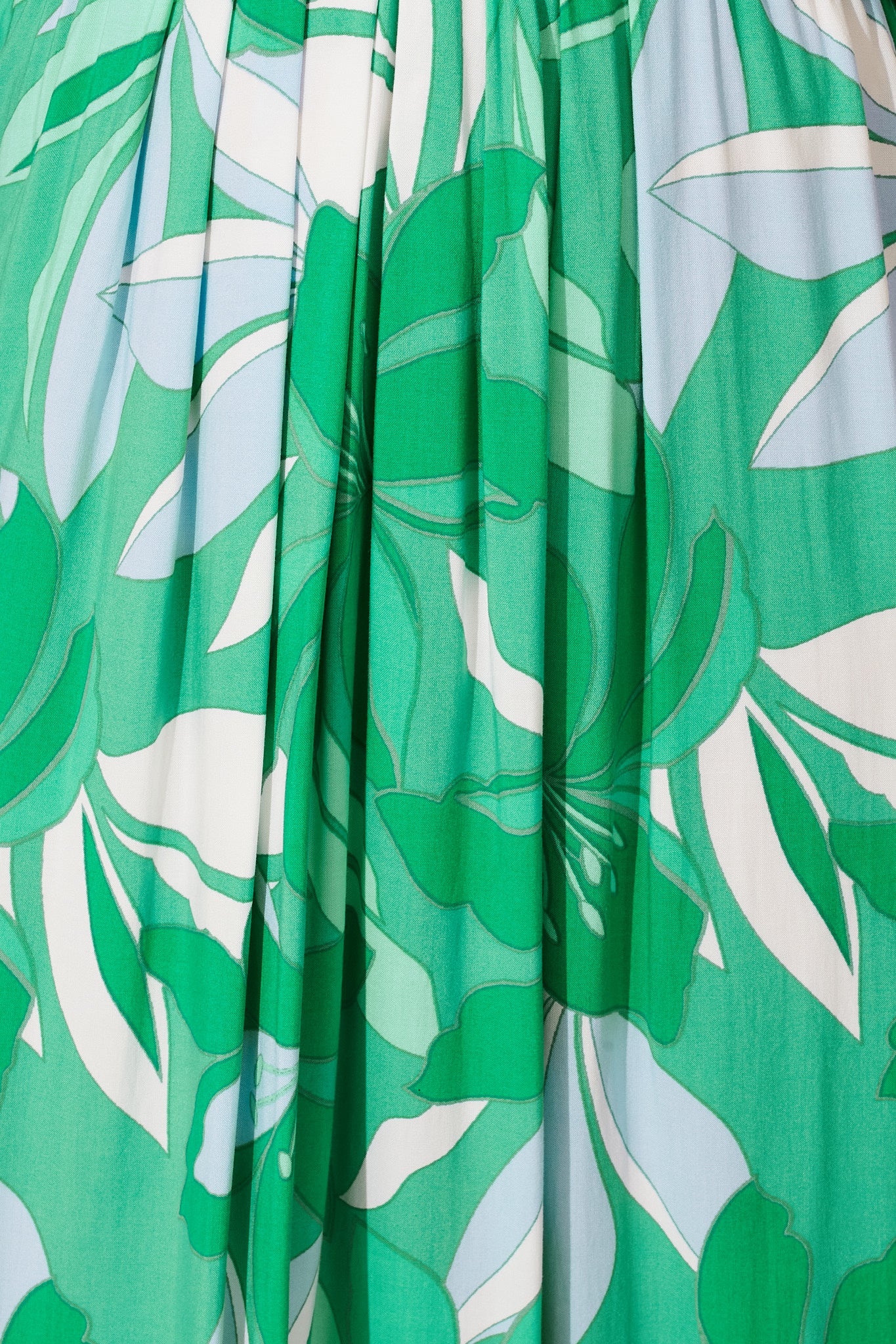 Right Move Maxi Dress In Green Leaf Print St Frock