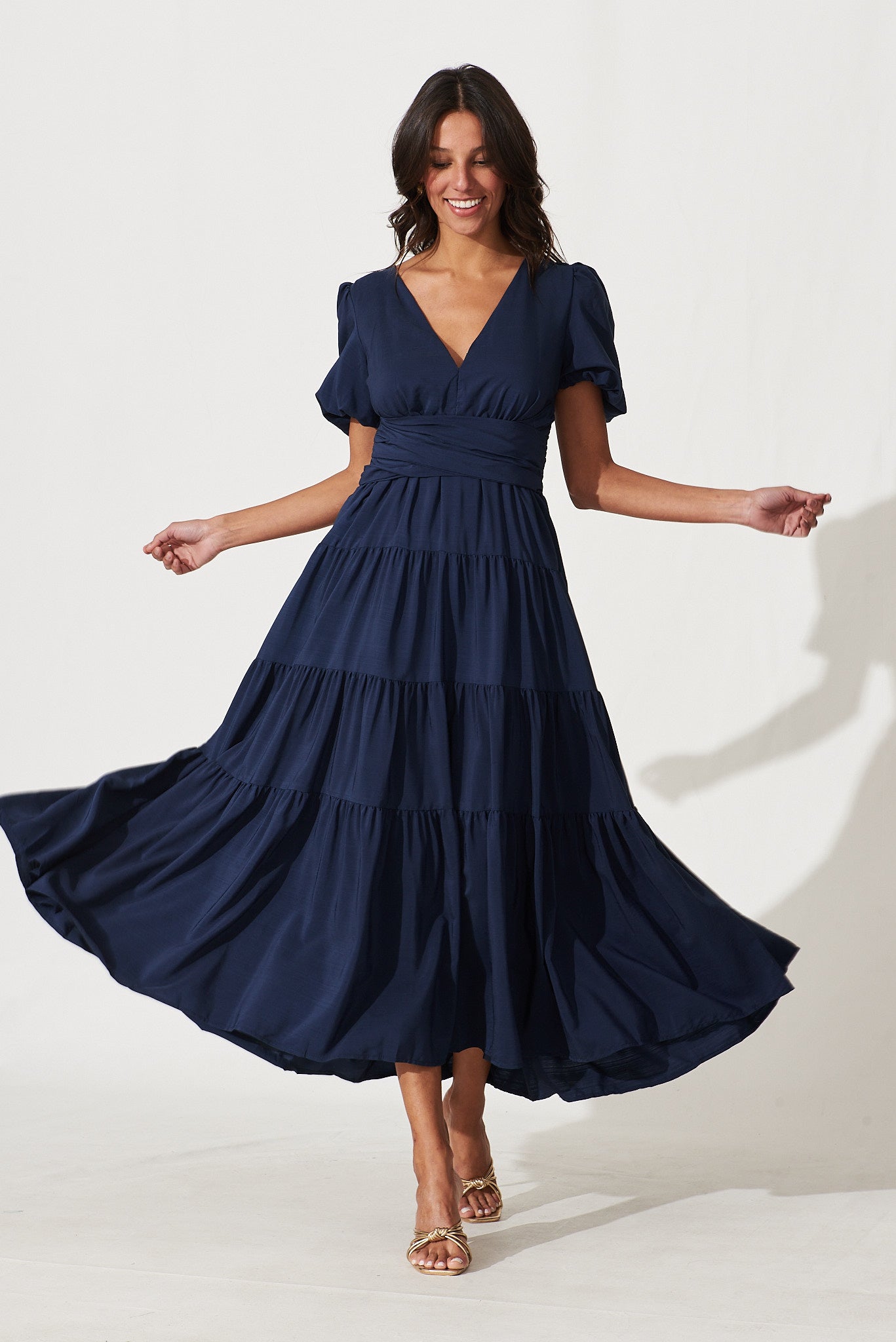 Truelove Maxi Dress In Navy St Frock
