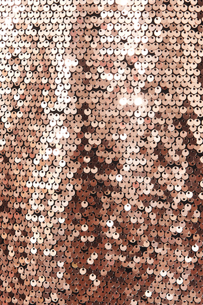 Disco Cami Top In Gold Sequin - fabric