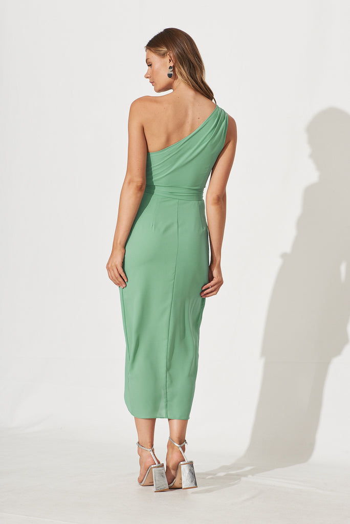 Aviana Dress In Mint Green - back