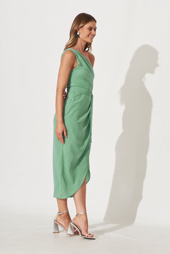 Aviana Dress In Mint Green - side