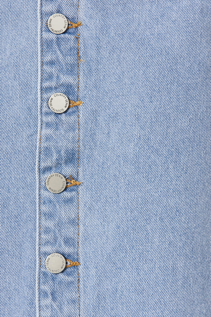 Sunflower Denim Skirt In Light Blue - fabric