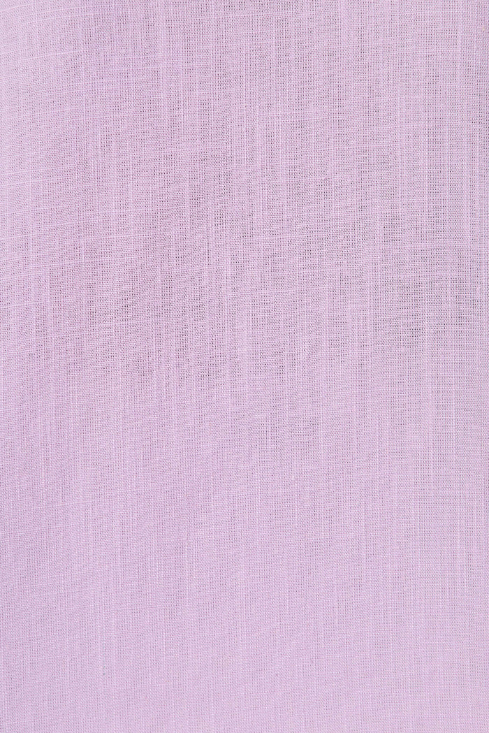 Melanie Top In Lilac Linen Blend - fabric