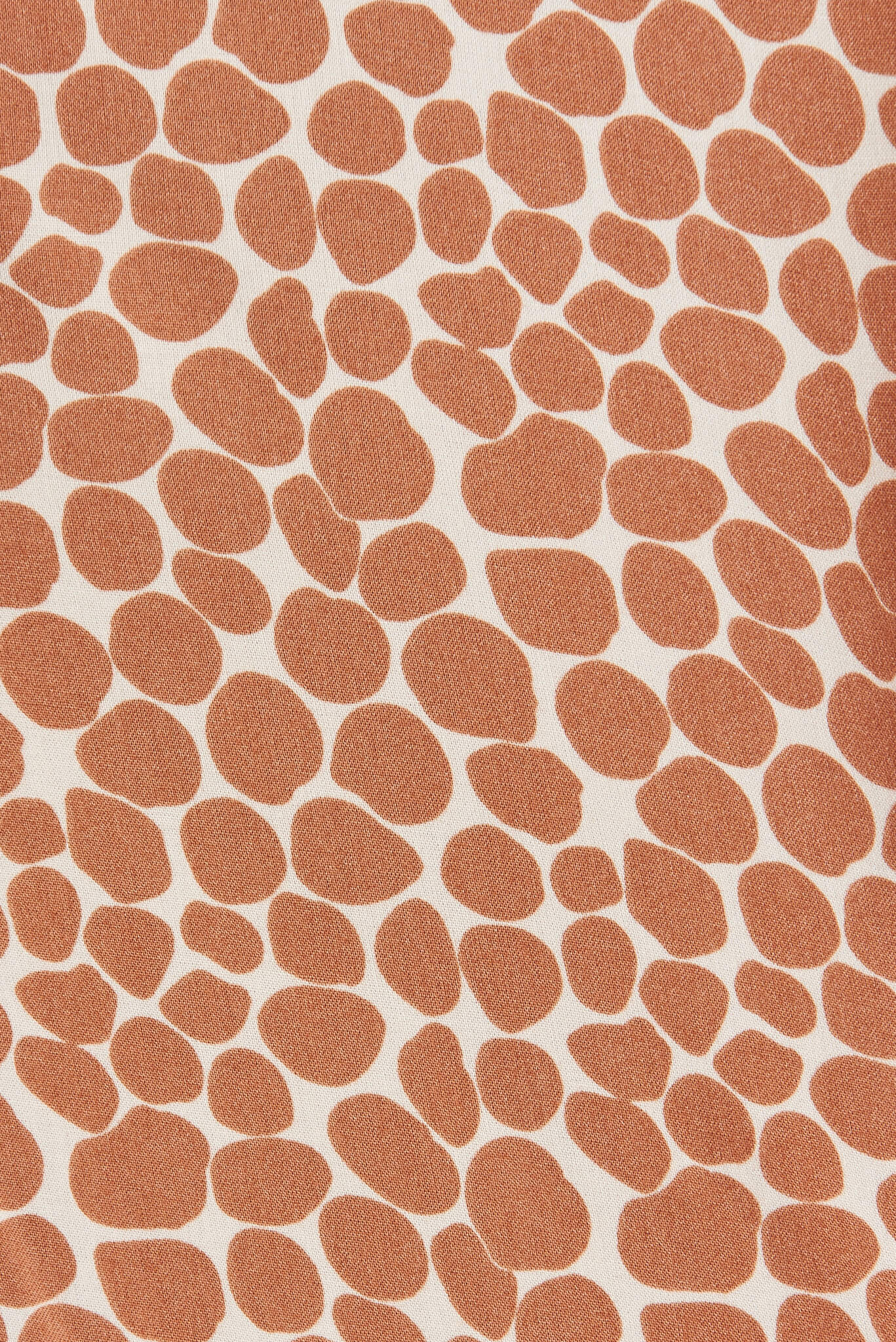 Relia Top In Cream With Tan Polka Dot St Frock