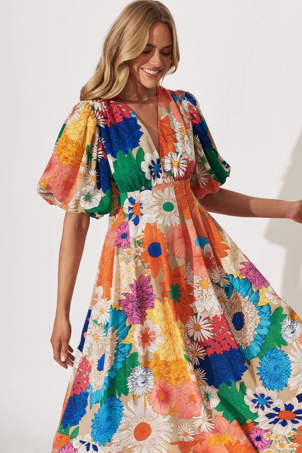 ANNELIE™ – Daydream Floral Midi Dress
