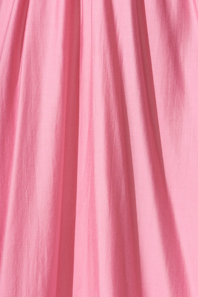 Mel Maxi Dress In Pink - fabric