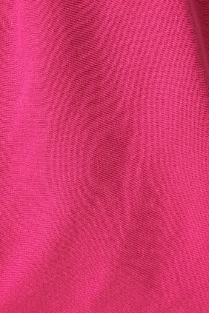 Last Kiss One Shoulder Top In Hot Pink - fabric